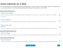 Tablet Screenshot of greenlibrarianonastick.blogspot.com