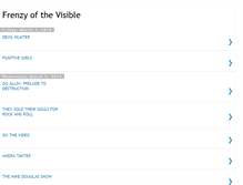 Tablet Screenshot of frenzyofthevisible.blogspot.com