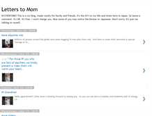 Tablet Screenshot of letters-to-mom.blogspot.com