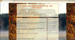 Desktop Screenshot of lakewallenpaupack.blogspot.com