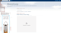 Desktop Screenshot of musicngossip.blogspot.com