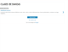 Tablet Screenshot of clasesdedanzas.blogspot.com