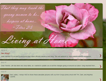 Tablet Screenshot of living-athome.blogspot.com