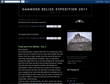 Tablet Screenshot of hammondbelizeexpedition.blogspot.com