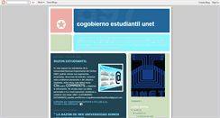 Desktop Screenshot of cogobiernoestudiantilunet.blogspot.com