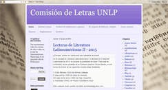 Desktop Screenshot of comisionletrasunlp.blogspot.com