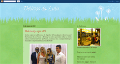 Desktop Screenshot of deliriosdalulu.blogspot.com