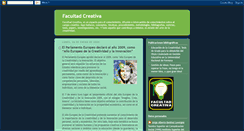Desktop Screenshot of facultadcreativa.blogspot.com