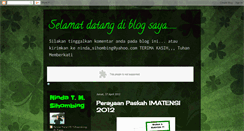 Desktop Screenshot of nindasihombing.blogspot.com