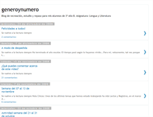 Tablet Screenshot of generoynumero.blogspot.com