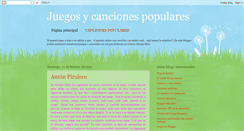 Desktop Screenshot of juegosycancionespopulares.blogspot.com