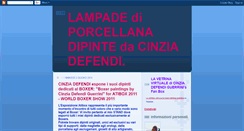 Desktop Screenshot of lampadediporcellana.blogspot.com