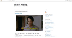 Desktop Screenshot of end-of-hiding.blogspot.com