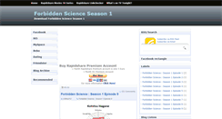 Desktop Screenshot of forbiddenscienceseason1.blogspot.com
