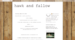 Desktop Screenshot of hawkandfallow.blogspot.com