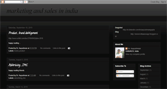 Desktop Screenshot of marketingandsalesinindia.blogspot.com