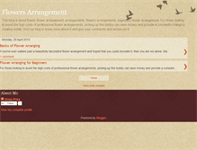 Tablet Screenshot of flowers-arrangements.blogspot.com