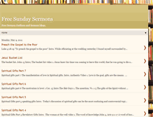 Tablet Screenshot of freesundaysermons.blogspot.com