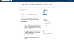 Desktop Screenshot of amdexcareers.blogspot.com