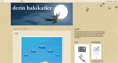 Desktop Screenshot of derinhakikatler.blogspot.com