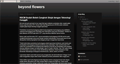 Desktop Screenshot of beyond-flowers.blogspot.com