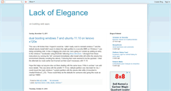 Desktop Screenshot of lackofelegance.blogspot.com