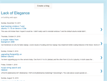 Tablet Screenshot of lackofelegance.blogspot.com