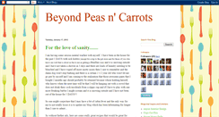 Desktop Screenshot of beyondpeasncarrots.blogspot.com