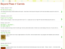 Tablet Screenshot of beyondpeasncarrots.blogspot.com