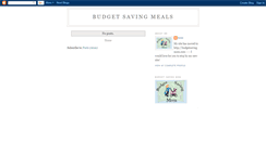 Desktop Screenshot of budgetsavingmeals.blogspot.com