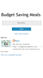 Mobile Screenshot of budgetsavingmeals.blogspot.com