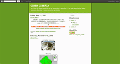 Desktop Screenshot of ciberciberia.blogspot.com