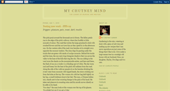 Desktop Screenshot of mychutneymind.blogspot.com