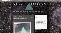 Desktop Screenshot of newcanyons.blogspot.com