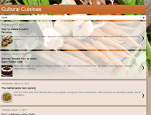 Tablet Screenshot of culturalcuisines.blogspot.com