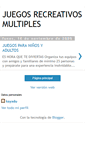 Mobile Screenshot of juegosrecreativosmultiples.blogspot.com