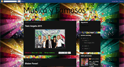 Desktop Screenshot of music-famosos-mas.blogspot.com