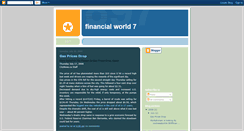 Desktop Screenshot of financialworld07.blogspot.com