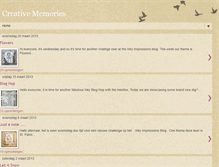 Tablet Screenshot of creativememorie.blogspot.com
