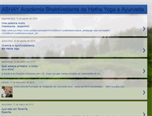 Tablet Screenshot of abhayyogaayurveda.blogspot.com