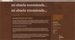 Desktop Screenshot of miabuelarecomienda.blogspot.com