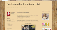 Desktop Screenshot of kreativitetsbloggen.blogspot.com