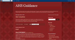 Desktop Screenshot of ahsguidance.blogspot.com