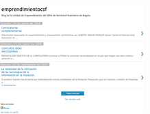 Tablet Screenshot of emprendimientocsf.blogspot.com