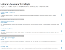 Tablet Screenshot of leituraliteraturatecnologia.blogspot.com