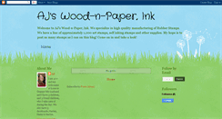 Desktop Screenshot of ajswoodnpaperink.blogspot.com