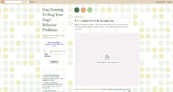 Desktop Screenshot of dog-training-sites.blogspot.com