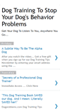 Mobile Screenshot of dog-training-sites.blogspot.com