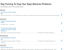 Tablet Screenshot of dog-training-sites.blogspot.com