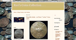 Desktop Screenshot of coinscollectionofravi.blogspot.com